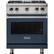 Front. Viking - Professional 5 Series 4.0 Cu. Ft. Freestanding Gas Convection Range - Slate Blue.