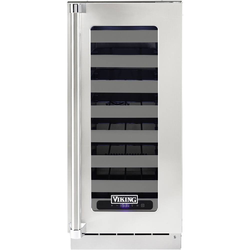 Viking 5 Series 28 Bottle Wine Cooler Stainless Steel VUWC515GSS Open