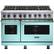 Front. Viking - VGR Freestanding 7-Series Gas 48"W Range - Bywater Blue.