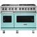 Front. Viking - VGR Freestanding 7-Series Gas 48"W Range - Bywater Blue.