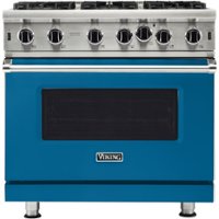 Viking - Professional 5 Series 5.1 Cu. Ft. Freestanding Gas Convection Range - Alluvial Blue - Front_Zoom