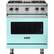 Front. Viking - Professional 5 Series 4.0 Cu. Ft. Freestanding LP Gas Convection Range - Bywater Blue.