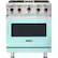 Front. Viking - Professional 5 Series 4.0 Cu. Ft. Freestanding Gas Convection Range - Bywater Blue.