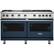 Front. Viking - Professional 5 Series 8 Cu. Ft. Freestanding Double Oven LP Gas Convection Range - Slate Blue.