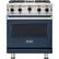 Front. Viking - Professional 5 Series 4.0 Cu. Ft. Freestanding LP Gas Convection Range - Slate Blue.