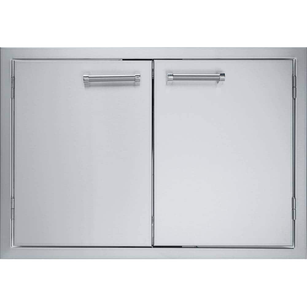 Angle. Viking - 30" Double Access Doors - Stainless Steel.