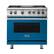 Front. Viking - VGR Freestanding 7-Series Gas 36"W Range - Alluvial Blue.