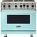 Front. Viking - Professional 5 Series 5.1 Cu. Ft. Freestanding LP Gas Convection Range - Bywater Blue.