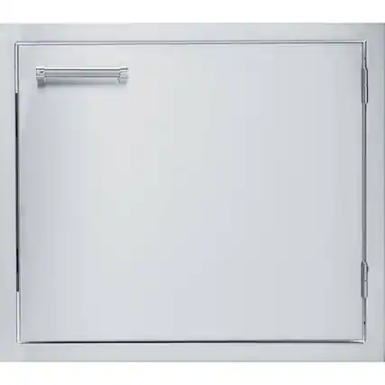 Angle. Viking - 24" Single Access Door - Stainless Steel.