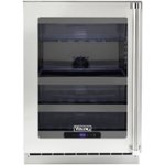 Front. Viking - 5 Series 148-Can Beverage Cooler - Stainless Steel.