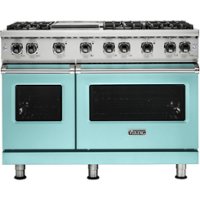 Viking - Professional 5 Series 6.1 Cu. Ft. Freestanding Double Oven LP Gas Convection Range - Bywater blue - Front_Zoom