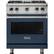Front. Viking - Professional 5 Series 4.0 Cu. Ft. Freestanding LP Gas Convection Range - Slate Blue.