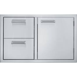 Viking - 30" Double Drawer and Access Door Combo - Stainless Steel