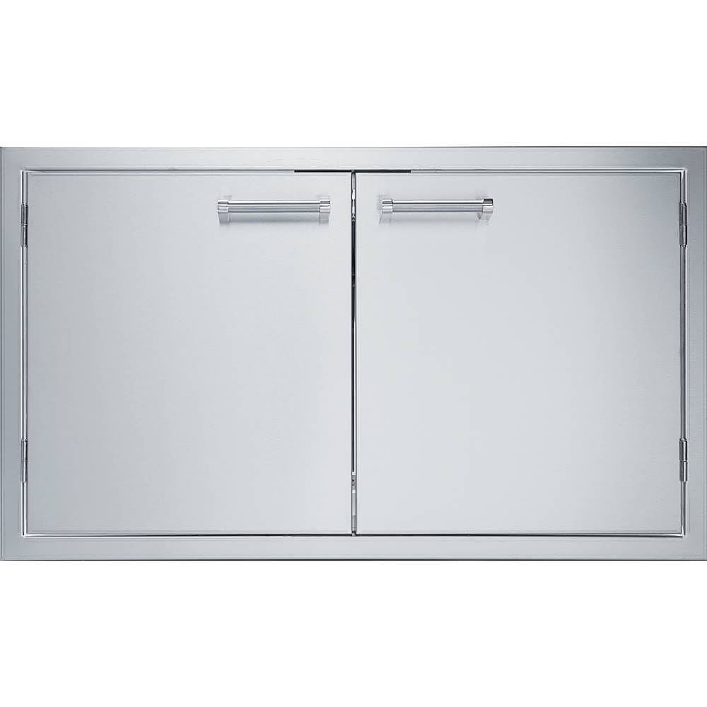 Angle. Viking - 36" Double Access Doors - Stainless Steel.