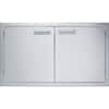 Angle. Viking - 36" Double Access Doors - Stainless Steel.