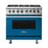 Front. Viking - VGR Freestanding 7-Series Gas 36"W Range - Alluvial Blue.