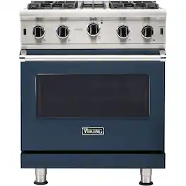 Viking - Professional 5 Series 4.0 Cu. Ft. Freestanding Gas Convection Range - Slate Blue