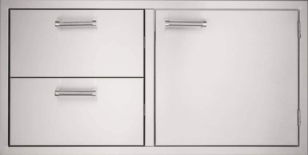 Viking - 42" Double Drawer and Access Door Combo - Stainless Steel - Angle_Zoom