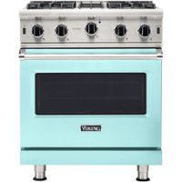 Viking - Professional 5 Series 4.0 Cu. Ft. Freestanding LP Gas Convection Range - Bywater Blue - Front_Zoom