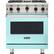 Front. Viking - Professional 5 Series 4.0 Cu. Ft. Freestanding LP Gas Convection Range - Bywater Blue.