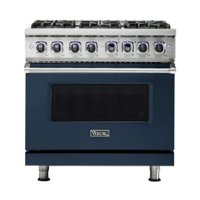 Viking - Professional 7 Series 5.1 Cu. Ft. Freestanding Gas Convection Range - Slate blue - Front_Zoom