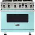 Viking - Professional 5 Series 5.1 Cu. Ft. Freestanding Gas Convection Range - Bywater Blue
