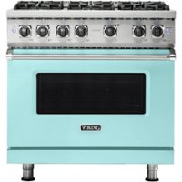 Viking - Professional 5 Series 5.1 Cu. Ft. Freestanding Gas Convection Range - Bywater Blue - Front_Zoom