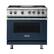Front. Viking - VGR Freestanding 7-Series Gas 36"W Range - Slate Blue.
