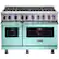 Front. Viking - VGR Freestanding 7-Series Gas 48"W Range - Bywater Blue.