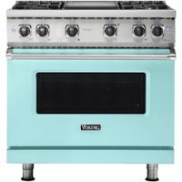 Viking - Professional 5 Series 5.1 Cu. Ft. Freestanding Gas Convection Range - Bywater blue - Front_Zoom