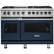 Front. Viking - VGR Freestanding 7-Series Gas 48"W Range - Slate Blue.