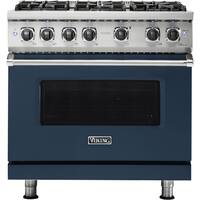 Viking - Professional 5 Series 5.1 Cu. Ft. Freestanding Gas Convection Range - Slate Blue - Front_Zoom