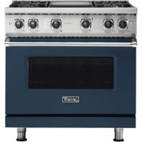 Viking - Professional 5 Series 5.1 Cu. Ft. Freestanding Gas Convection Range - Slate Blue - Front_Zoom