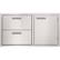 Angle. Viking - 36" Double Drawer and Access Door Combo - Stainless Steel.