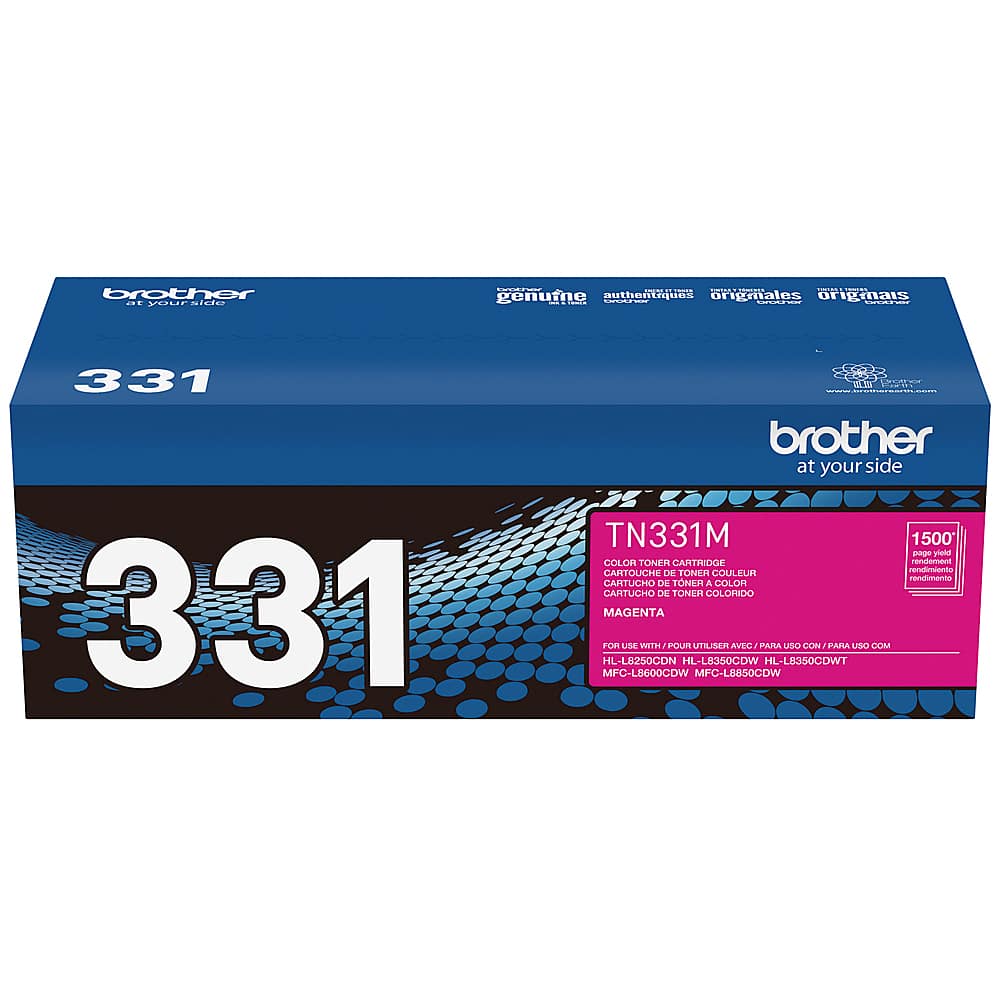 Front. Brother - TN331M Toner Cartridge - Magenta.
