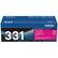 Front. Brother - TN331M Toner Cartridge - Magenta.