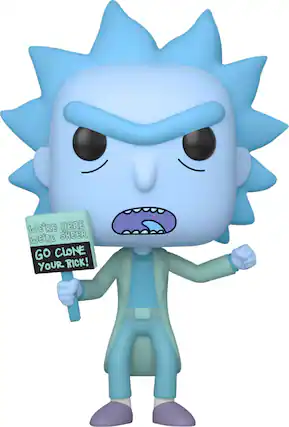 Front. Funko - POP! Animation: Rick and Morty - Hologram Rick Clone.