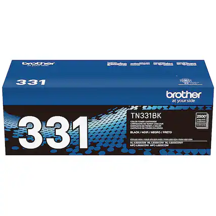 Front. Brother - TN331BK Toner Cartridge - Black.