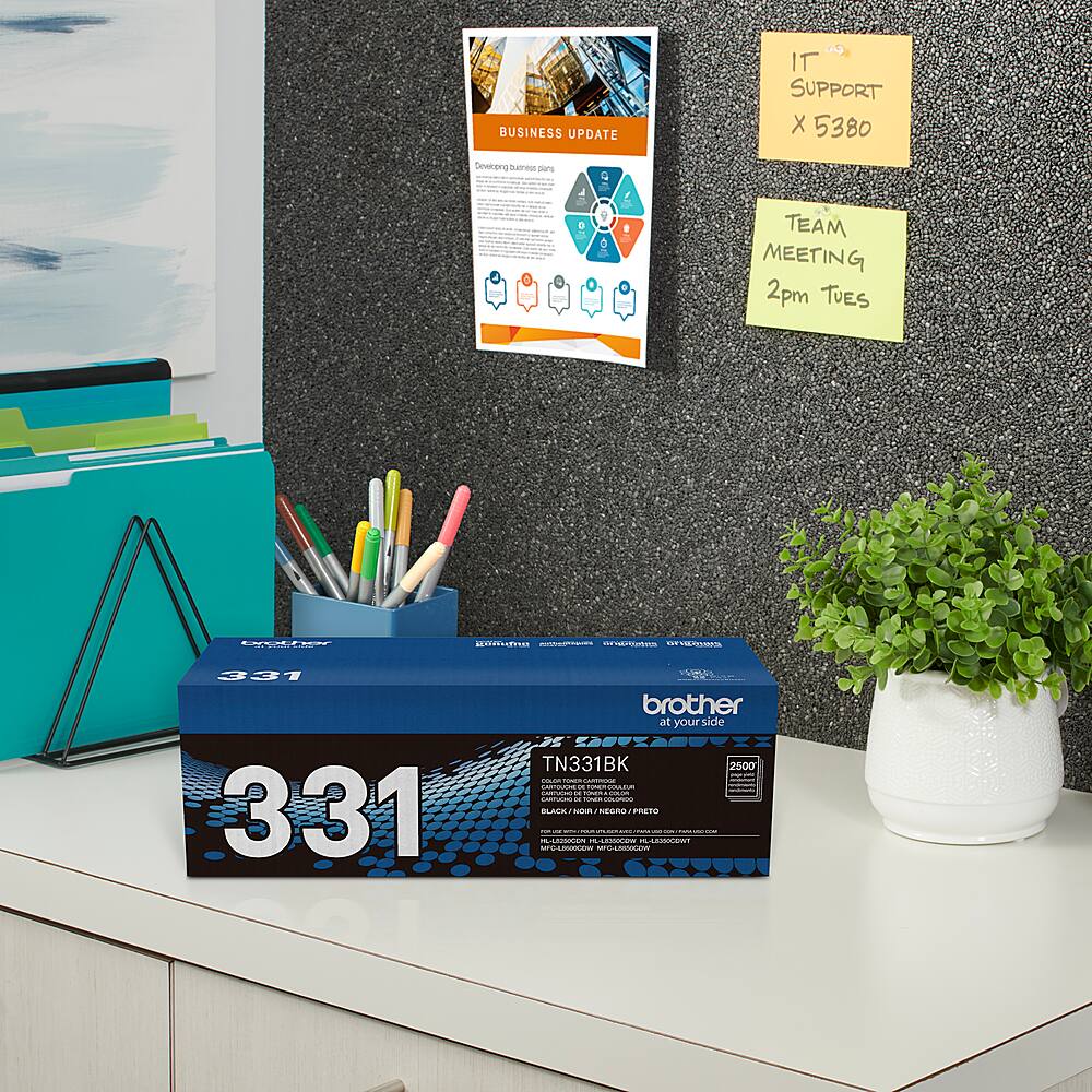 Alt View 1. Brother - TN331BK Toner Cartridge - Black.