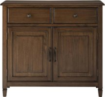 Simpli Home - Connaught Traditional Solid Wood Entryway Storage Cabinet - Rustic Natural Aged Brown - Front_Zoom
