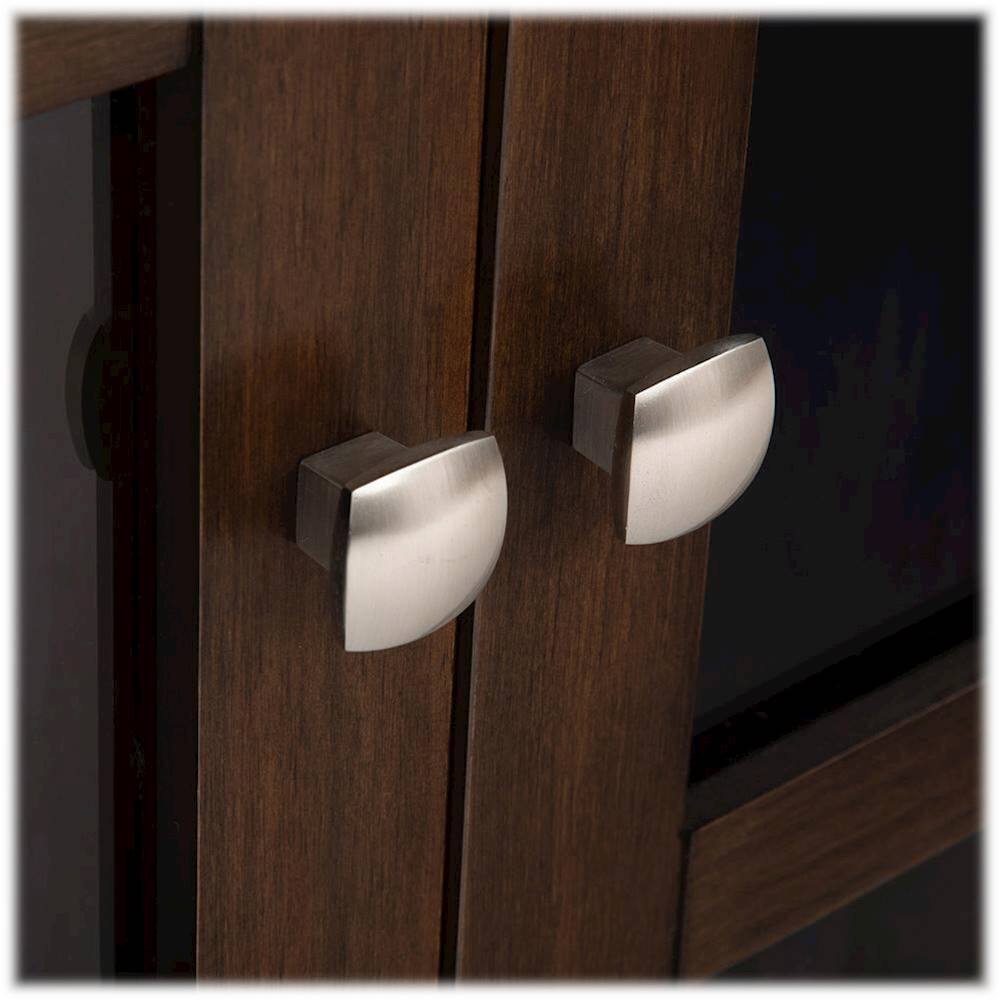 Alt View 13. Simpli Home - Acadian 39 inch Wide Solid Wood Transitional Storage Cabinet - Natural Aged Brown.