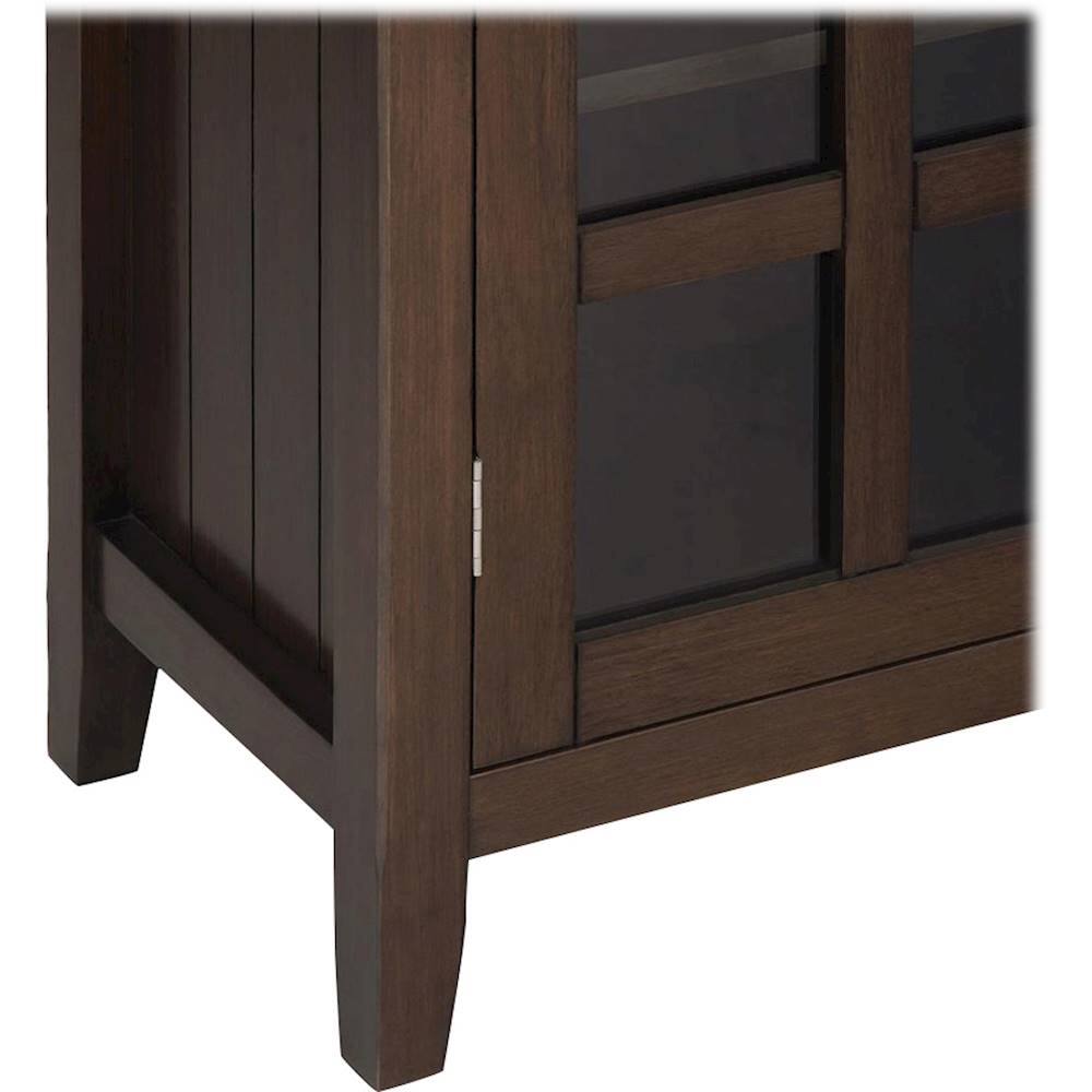 Alt View 15. Simpli Home - Acadian 39 inch Wide Solid Wood Transitional Storage Cabinet - Natural Aged Brown.