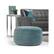Alt View 15. Simpli Home - Vivienne Round Contemporary Velvet/Polystyrene Pouf - Turquoise.