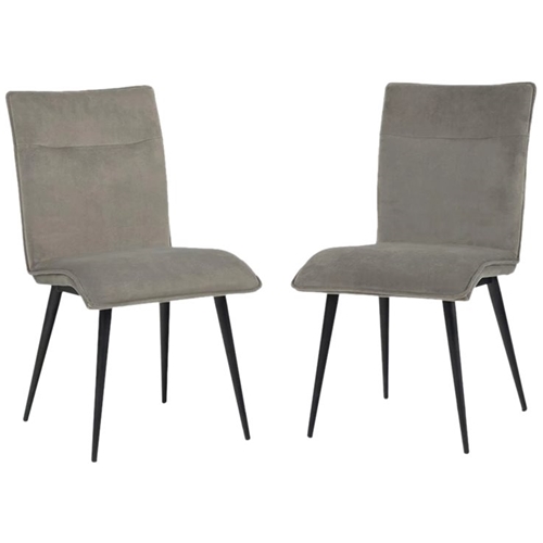 Simpli Home - Wilder Contemporary Velvet Dining Chairs (Set of 2) - Gray/Black was $386.99 now $299.99 (22.0% off)