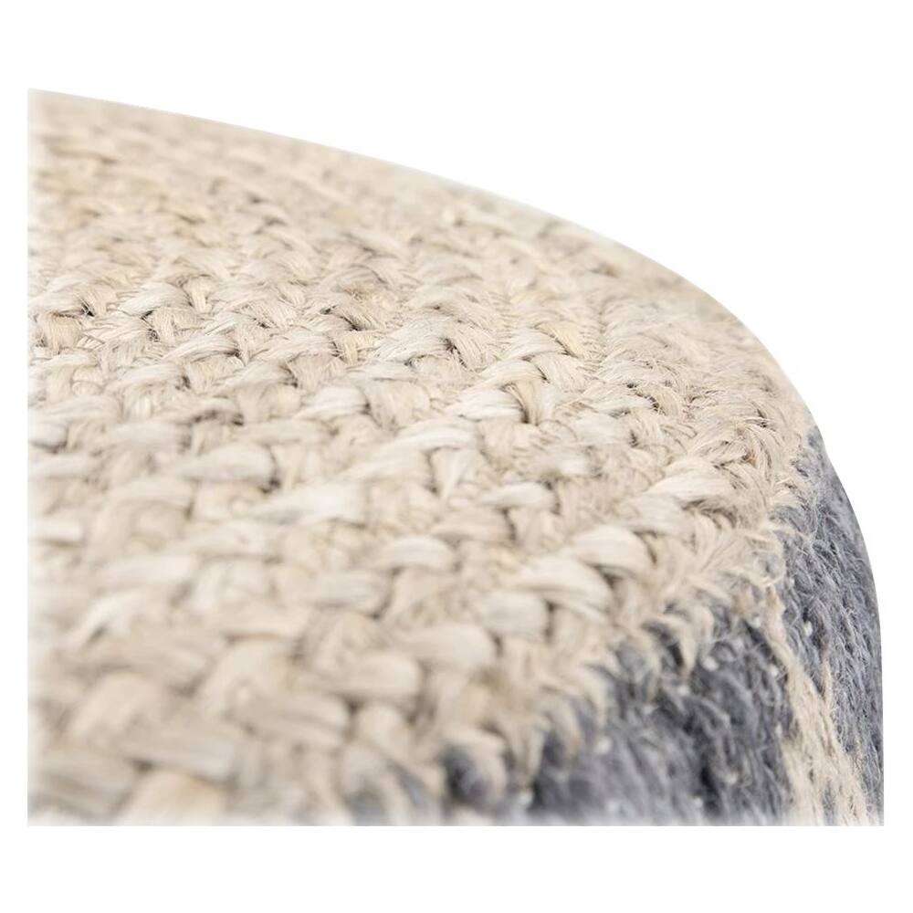 Alt View 12. Simpli Home - Edgeley Round Contemporary Polystyrene/Cotton Pouf - Gray.