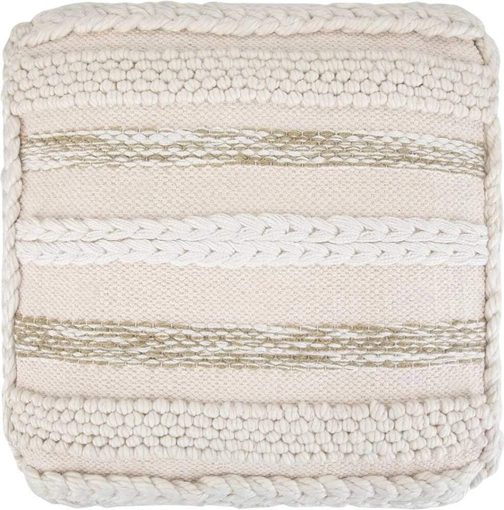 Alt View 13. Simpli Home - Sommer Square Contemporary Cotton Ottoman - Natural.