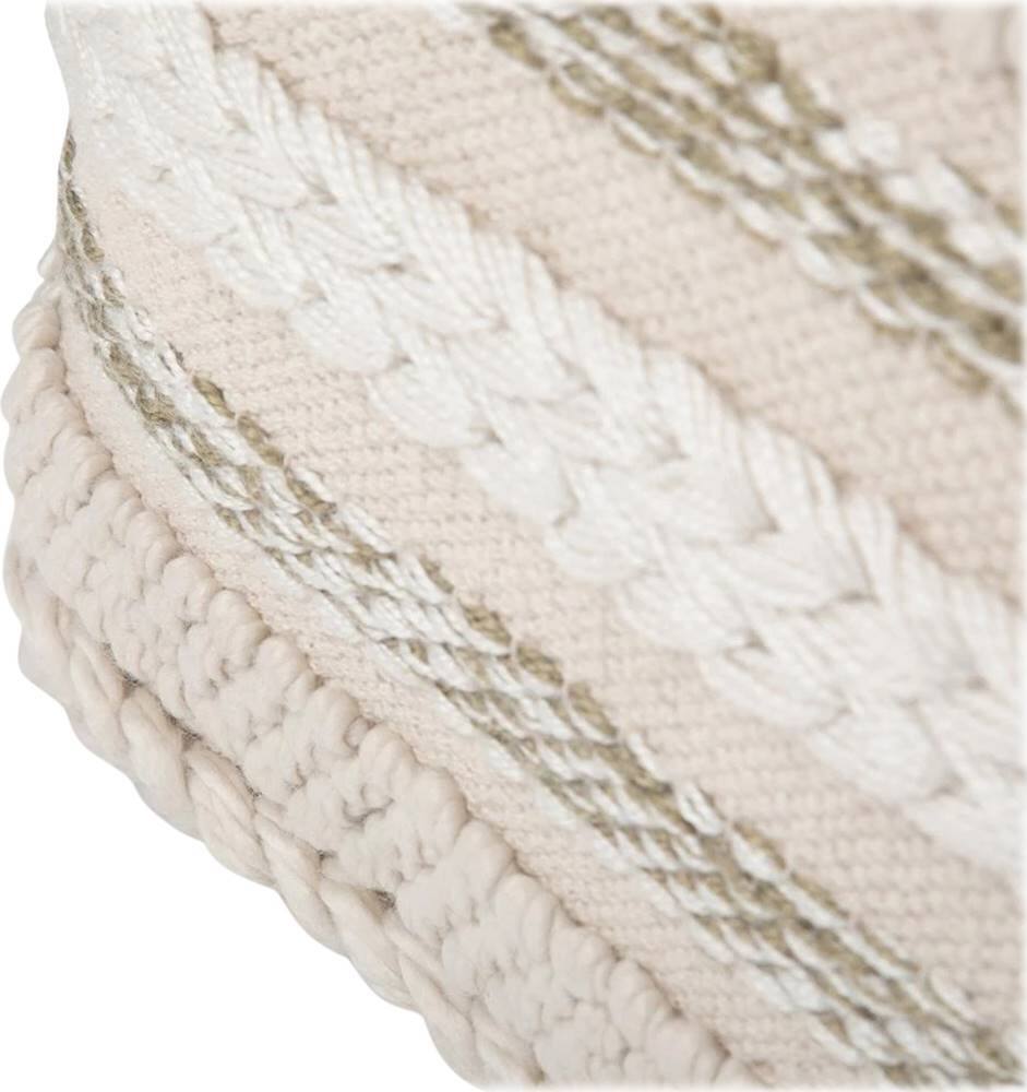 Alt View 14. Simpli Home - Sommer Square Contemporary Cotton Ottoman - Natural.