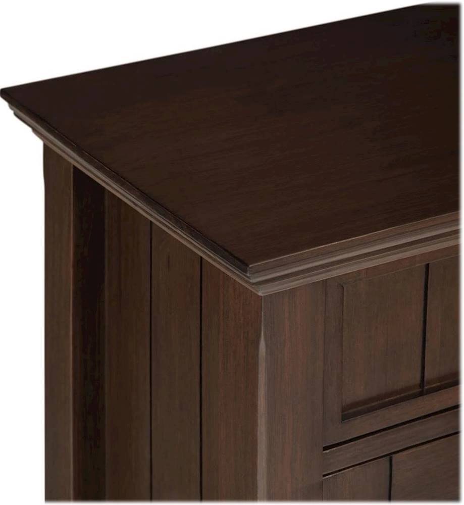 Alt View 14. Simpli Home - Acadian SOLID WOOD 36 inch Wide Transitional Entryway Storage Cabinet in Natural Aged Brown - Natural Aged Brown.