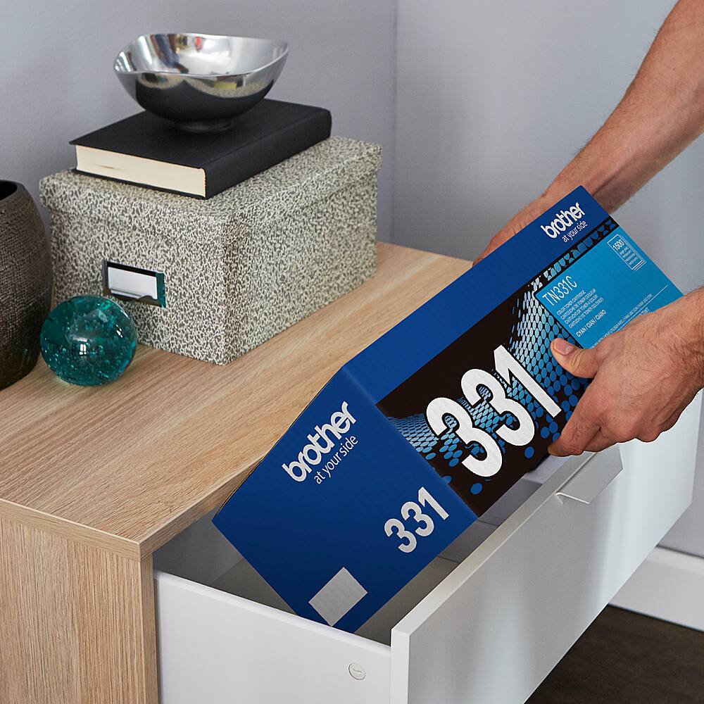 Alt View 11. Brother - TN331C Toner Cartridge - Cyan.