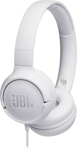 JBL - TUNE 500 Wired On-Ear Headphones - White